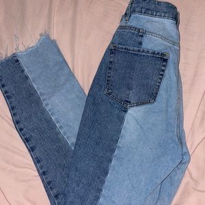 PACSUN 2 tone mom jeans